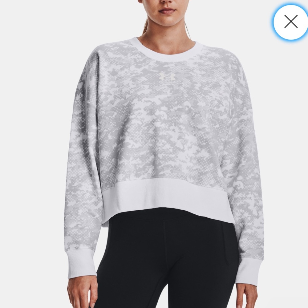NWT Under Armour Rival Fleece Camo Crew Pullover